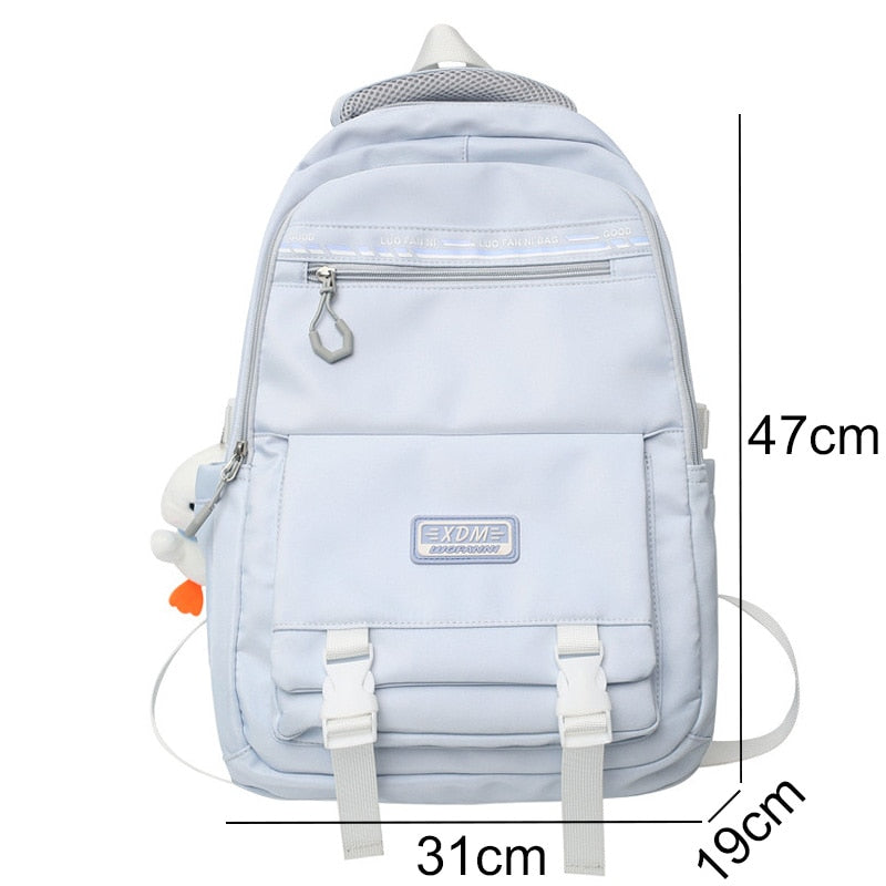 Cool Girl High Capacity Laptop Backpack Trendy Women Cute Leisure SchoolBag Female Book Bag Fashion Ladies Travel College Packet