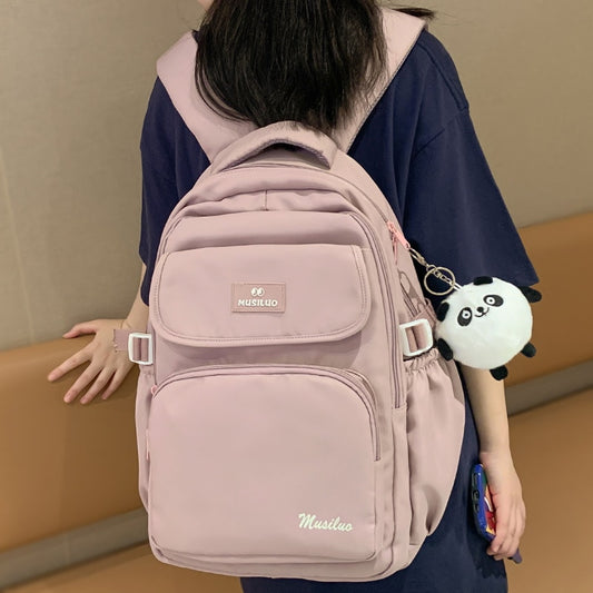 Trendy Women Pink School Bag New Girl Travel Book Backpack Fashion Ladies Kawaii College Backpack Cool Female Laptop Student Bag