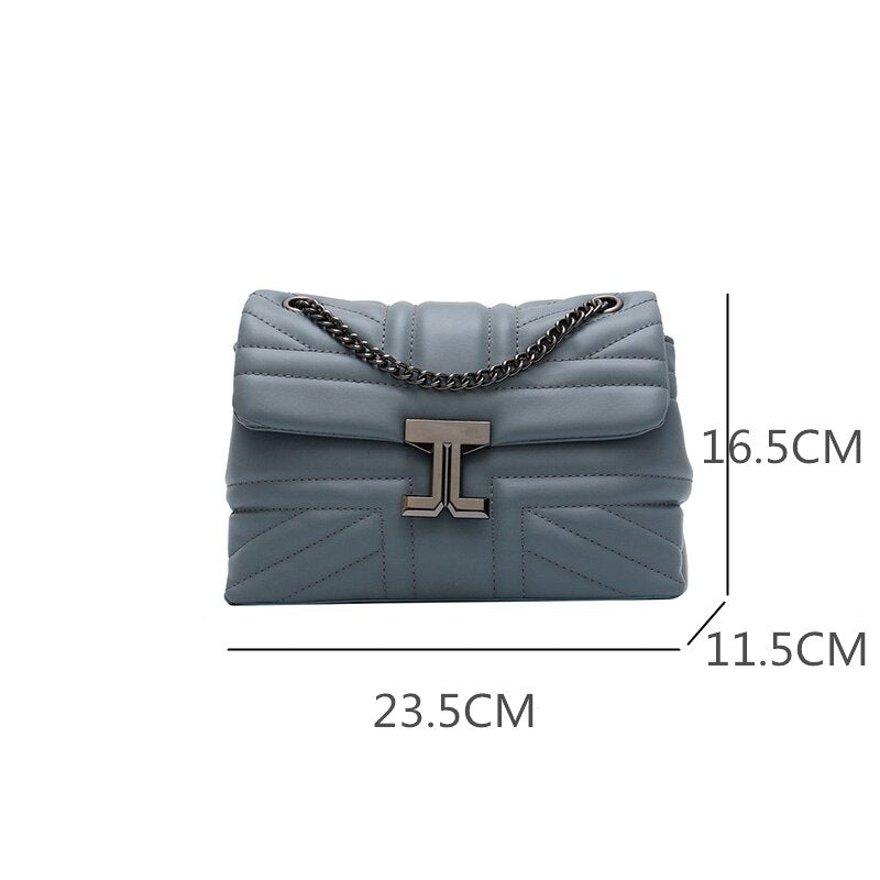 Women&#39;s Bag New Fashion Chain Leisure Shoulder Bag Female Small Square Messenger Bag