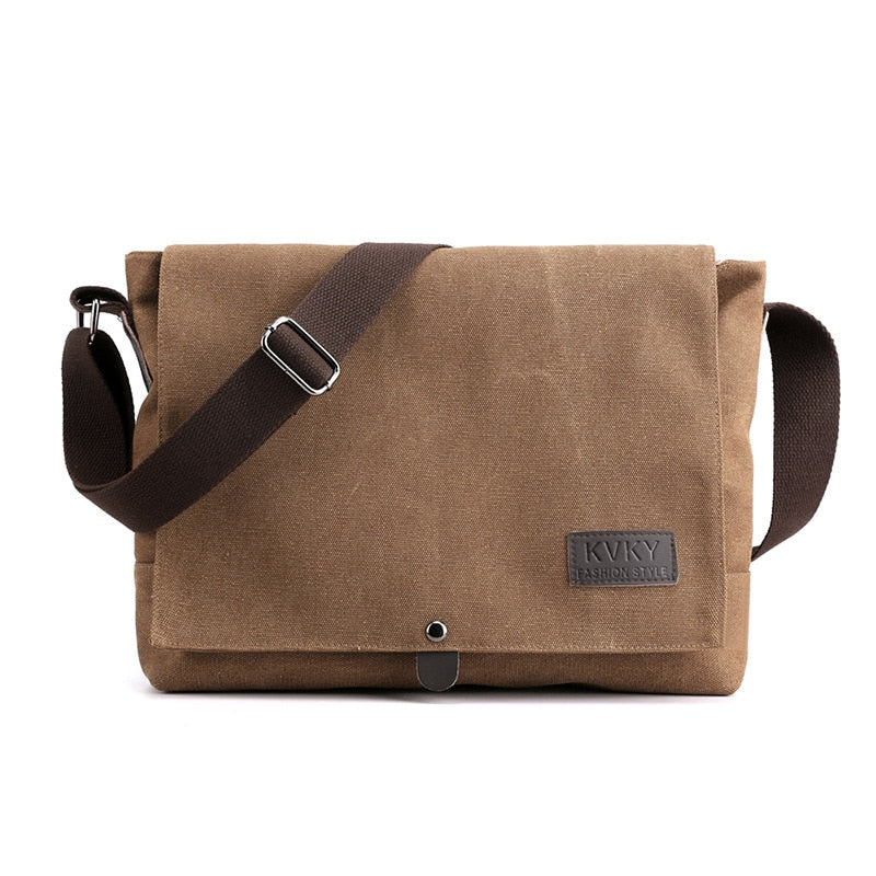 Men&#39;s Canvas Crossbody Shoulder Messenger Bags Man New Fashion Cross Body Bag Casual Solid Multi Function Portable Male Bag