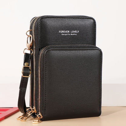 Handbags Women Bag Female Shoulder Bag Messenger Bag Large-capacity Mirror Touch Screen Mobile Phone Bag Wallet Card Case