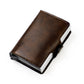 New Men Rfid Anti-theft Card Holders Women Genuine Leather Wallets Large Capacity Business Card Case Portable Double Layer Purse