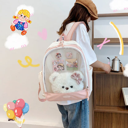 Kawaii Ita Backpack Japanese Women Backpack Double Sided Design Cute High Quality Student School Bag