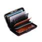 PURDORED 1 Pc Men Aluminum Bank Card Holder Blocking Hard Case Wallet Solid Credit Card Anti-RFID Scanning Protect Card Holder