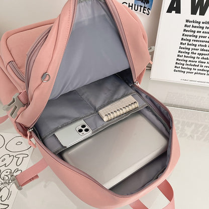 Fashion Ladies Student Backpack Cool Women Laptop Book Bag Trendy Cute Female College Backpack New Girl Travel Kawaii School Bag