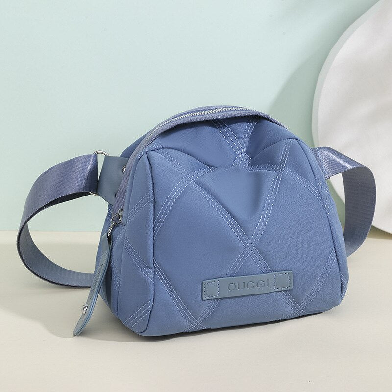 Fashion Women's Shoulder Bags Solid Color Versatile Travel Portable Nylon Waterproof Fanny Pack Adjustable Strap Crossbody Bag