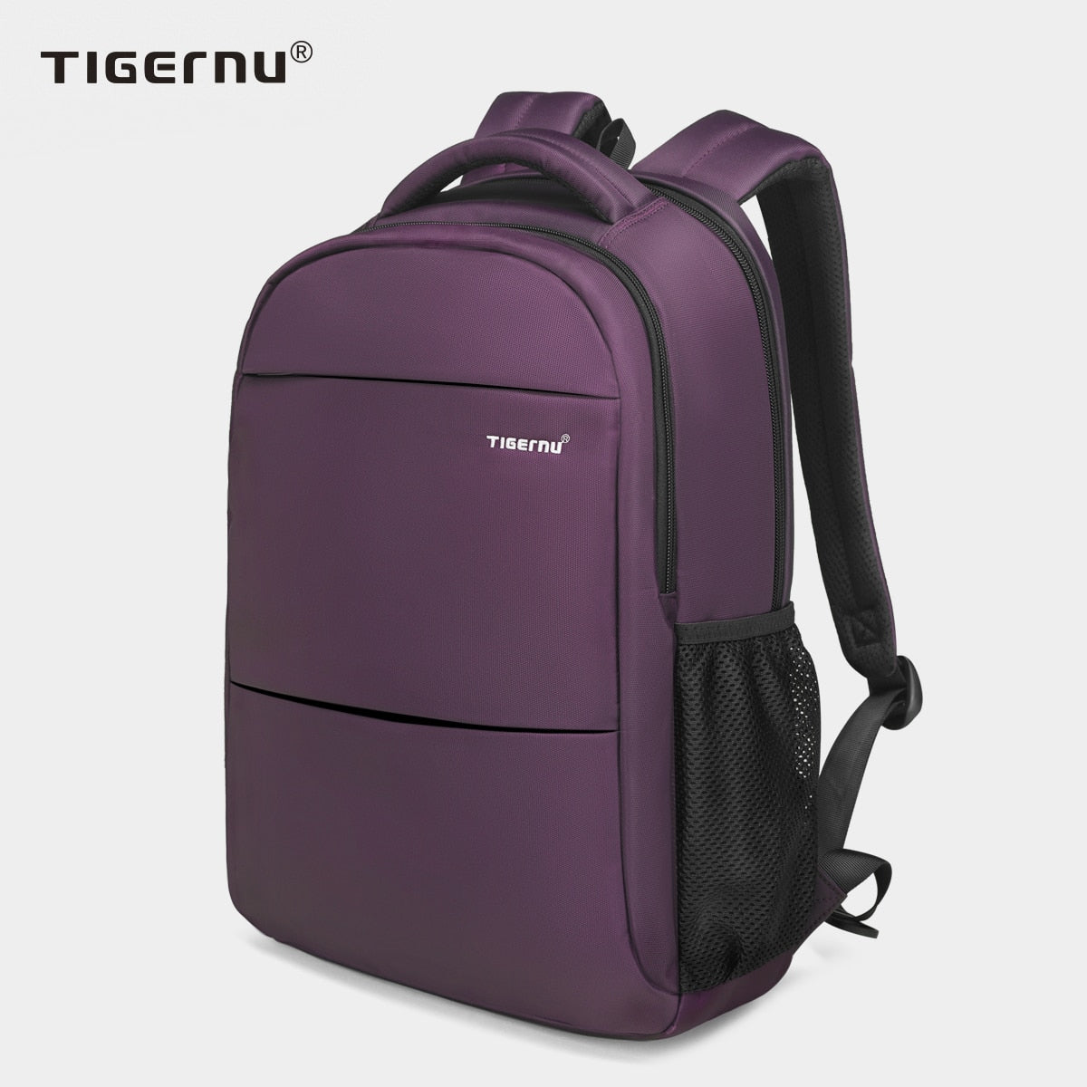 Tigernu Men Women Nylon Waterproof 15.6&quot; Laptop Backpack Female Travel Backpacks Purple Casual School Backpack Mochilas For Men