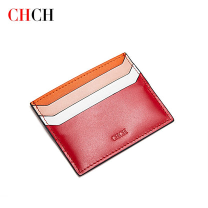 CHCH Luxury Designer Women&#39;s Wallet Genuine Leather Clutches Coin Purse Card Holder Zipper Short Wallets