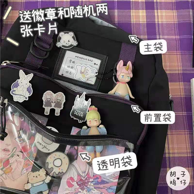 Authentic Women&#39;s Bag Ins Japanese Harajuku Girl Student Backpack Bajitong Korean Chic Messenger