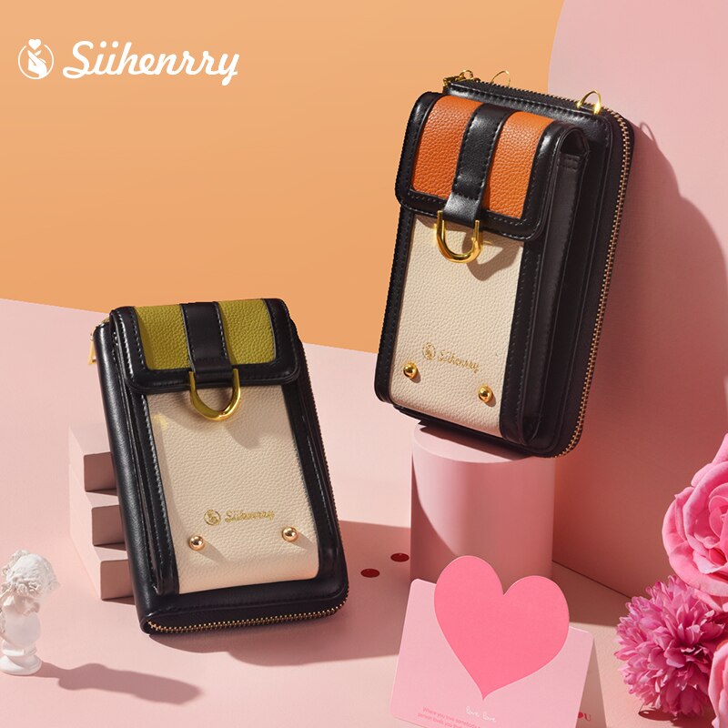 Siihenrry Fashion Small Crossbody Bags Women Mini Matte Leather Shoulder Messenger Bag Ladies Phone Bag Valentine's Day Present