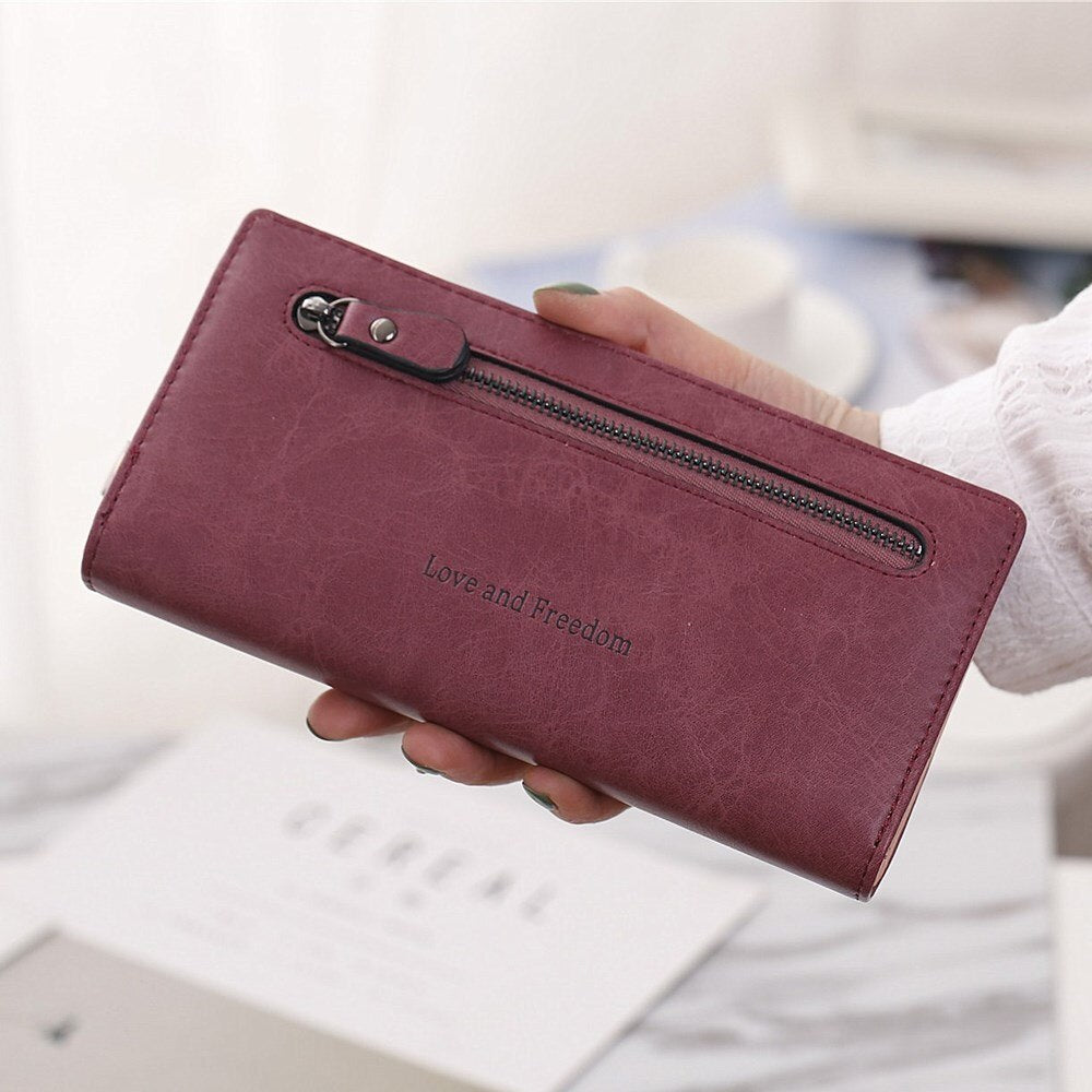 Luxary Women Wallets Card Holder Fashion Lady Purses Handbags Money Coin Purse Woman Clutch Long Zipper Wallet Burse Bags Pocket