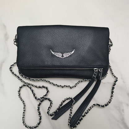 New Women Crossbody Bag Messenger Woman Shoulder Bags Wings Decoration Bags For Women Pu Leather Chain Ladies bandolera mujer