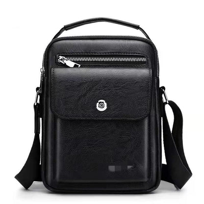 Leather Texture Men&#39;s Shoulder Bag Business Handbag Conference Bag Briefcase Men&#39;s Bag Document Bag Backpack Messenger Bag