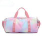 Fashion Sports Travel Bag Ladies Rainbow Gradient Gym Bag Yoga Bag Outing Travel Shoulder Messenger Bag