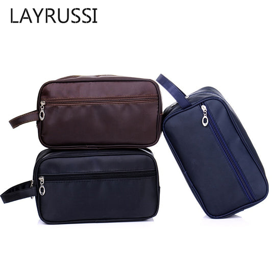 LAYRUSSI Cosmetic Bag Men Outdoor Travel Toiletries Organizer Wash Bag Portable Canvas Handbag Women Storage Pouch Makeup Bags