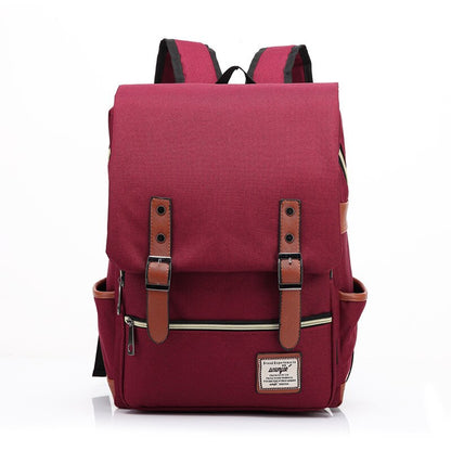 Vintage Unisex Oxford Waterproof Backpacks Large Capacity Women Canvas Travel Bag Youth Students School Books Laptop Backpack