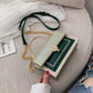 JIN YIDE Contrast Color Pu Leather Crossbody Bags for Women Chain Messenger Shoulder Bag with Metal Handle Lady Tote Handbags