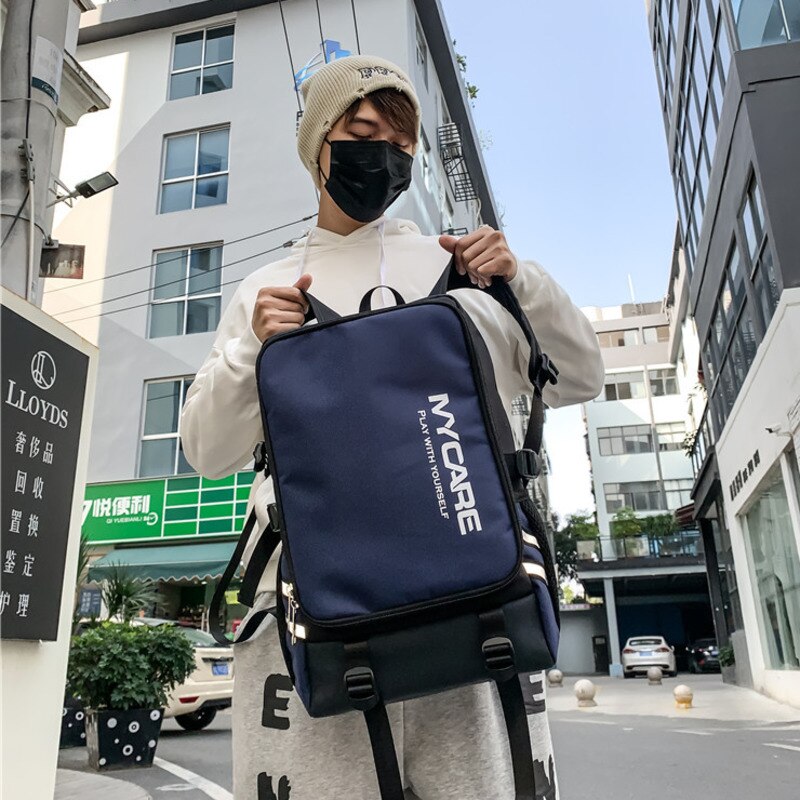 Fashion Men Backpacks Large Capacity School Backpack for Teenager Schoolbag Travel Shoulder Bag Mochila