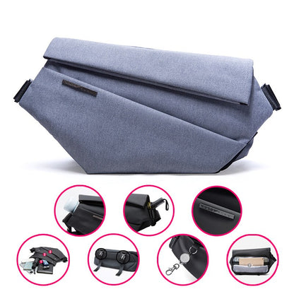 Street Unisex Quality Oxford Crossbody Bag Surface Waterproof Compartment Breathable Solid Color For Men Women Shoulder Bags