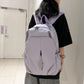 Solid Color Vertical Zipper Nylon Women Backpack Female Large Capacity Cool Travel Bag for Teenage Girls Schoolbag Book Mochila