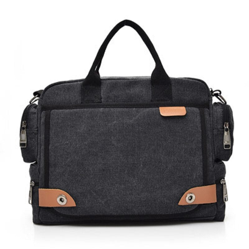 Men Handbag Shoulder Bag Husband Crossbody Briefcase Bags High Quality Canvas Messenger Multiple Pockets Free Shipping