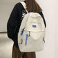 Fashion Letter Printing Nylon Backpack Women Solid Color Big School Bag Cool Backpack Men Laptop Backpack Kawaii Travel Mochila