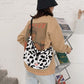 Cow Pattern Elegant Design Women Tote Handbags Casual Large Capacity Ladies Shoulder Bag Simple Fashion Female Messenger Bags