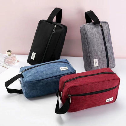 LAYRUSSI Cosmetic Bag Men Outdoor Travel Toiletries Organizer Wash Bag Portable Canvas Handbag Women Storage Pouch Makeup Bags