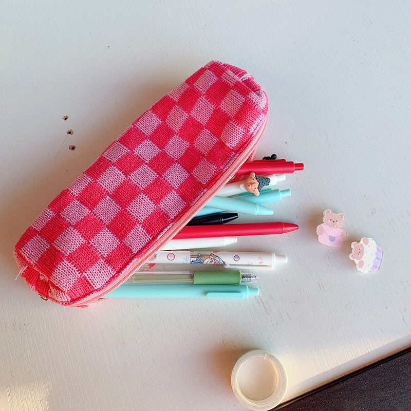 Zipper Pouch Lipsticks Make Up Brush Bag Makeup Pouch 3D Flower Print Cosmetic Bag Vintage Style Women Pencil Case Makeup Bag
