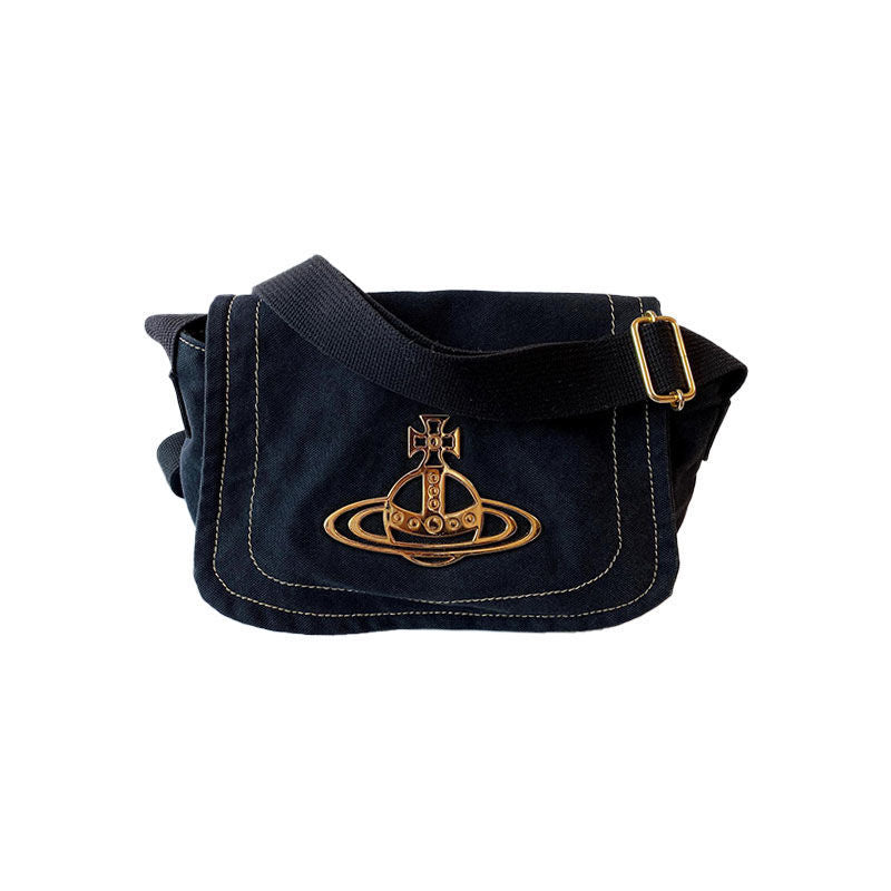 Canvas Crossbody Bags Casual Messenger Bag for Women Retro Medieval Bag Classic Saturn Planet Bags Large Capacity Shoulder Bag