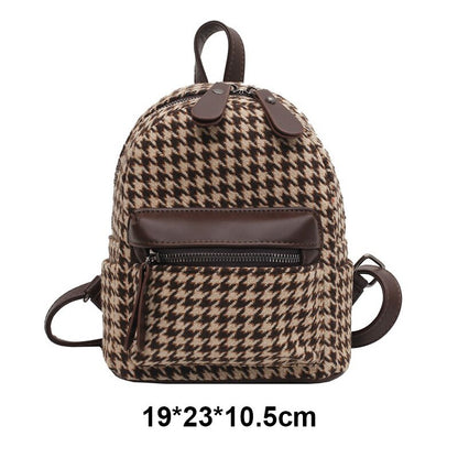 Fashion Backpacks Trendy Cool Backpacks for Women Large Capacity Leisure Bags Temperament Luxury Designer Bag New Plaid BookBag