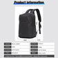 REJS LANGT Mini Backpack Men Daily Work Business Commute Backpack Black Fit 9.7 Inch Ipad Casual Waterproof Travel Mochila