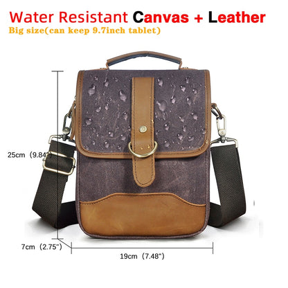 Original Leather Male Design Casual Shoulder messenger bag cowhide Fashion 8&quot; Tote Crossbody Mochila Satchel bag For Men 143-g