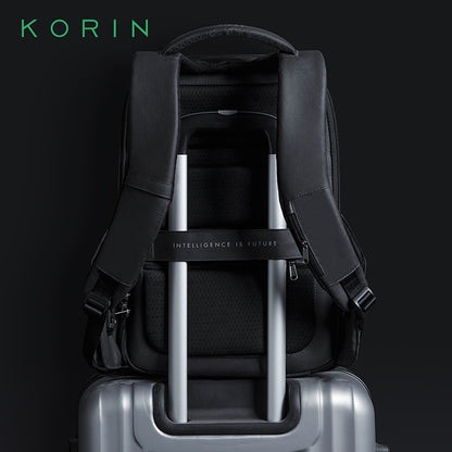 KORIN Original Men&#39;s Large-Capacity Commuter Business Simple 15.6-Inch Laptop Waterproof Backpack