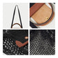 Fashion Mesh net Women Tote Beach Handbags Summer Branded Large Foldable Portable Grocery Shopper Purses With Leather Handle
