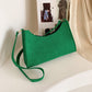 Vintage Felt Cloth Underarm Shoulder Bags for Women Casual Large Capacity Shopping Bags Tote Female Simple Solid Color Handbags