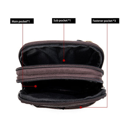 Men Genuine Leather Shoulder Male fanny pack High Quality Messenger Bags  Men&#39;s Fashion Business Belt Bag Small Briefcase Waist