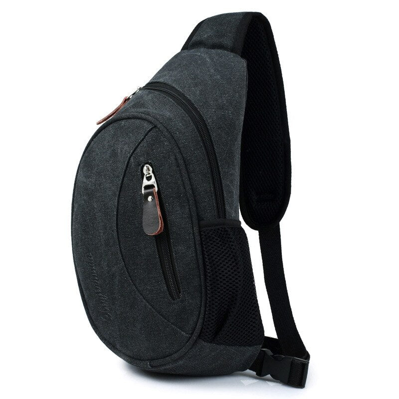 men&#39;s casual canvas shoulder bag man crossbody bags multifunction sling bag short trip packs bag for male