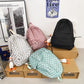 Fashion Plaid Women Backpack Female Cute Nylon Travel Bag Kawaii Girls Schoolbag Student Bookbag Waterproof College Cool Mochila