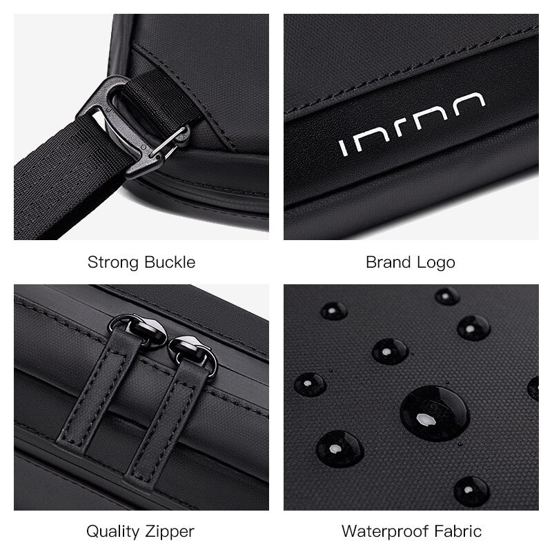 INRNN Fashion High Quality Waterproof Men Shoulder Bag Light Weight Small Sling Bag for Women Casual Crossbody Bags Multi-layer