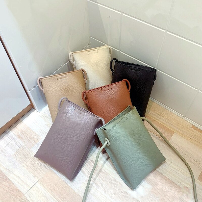 New Women Pu Leather Handbags Fashion Female Large Capacity Crossbody Bags Small Shoulder Bags for Women Phone Wallet Solid Flap