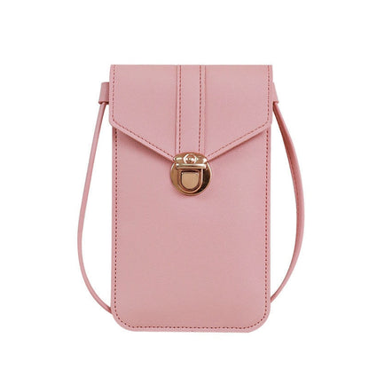 Ladies Touch Screen Cell Phone Purse Smartphone Wallet PU Leather Shoulder Strap Handbag Women Bag Fashion mobile wallet