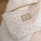 Women Cosmetic Bag Embroidery Lace Clutch Makeup Bag Necesserie Organizer Travel Toiletry Bag Pure White Cosmetic Pouch Storage