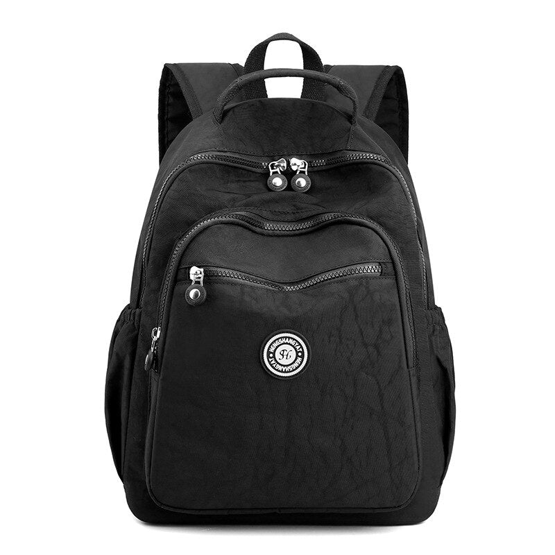 Oxford Cloth Backpack Outdoor Sports Bag Women&#39;s Bag Washed Cloth Student Fashion School Bag Waterproof Large Capacity Cloth Bag