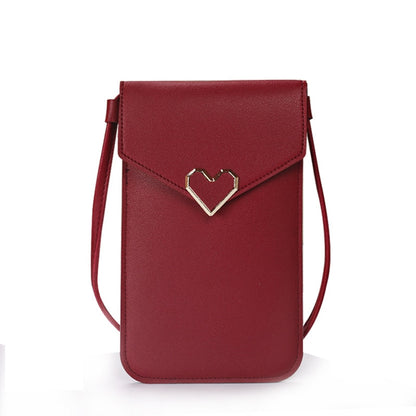 Women&#39;s Small Crossbody Shoulder Bags PU Leather Female Cell Phone Pocket Bag Ladies Purse Card Clutches Wallet Messenger Bags