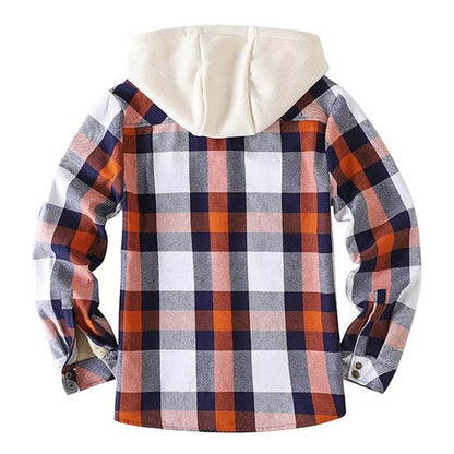 xiangtuibao - Mens Winter Plaid Thick Casual Jacket