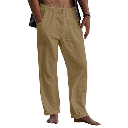 xiangtuibao - Men's Outdoor Cotton Linen Casual Pants