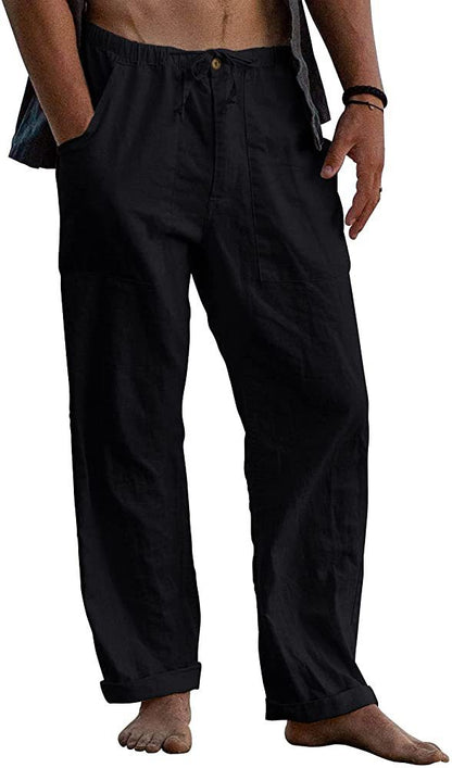 xiangtuibao - Men's Outdoor Cotton Linen Casual Pants