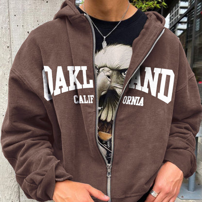 xiangtuibao - Retro Men's MALIBU Zip Hoodie Jacket