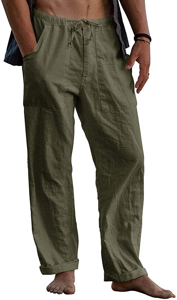 xiangtuibao - Men's Outdoor Cotton Linen Casual Pants